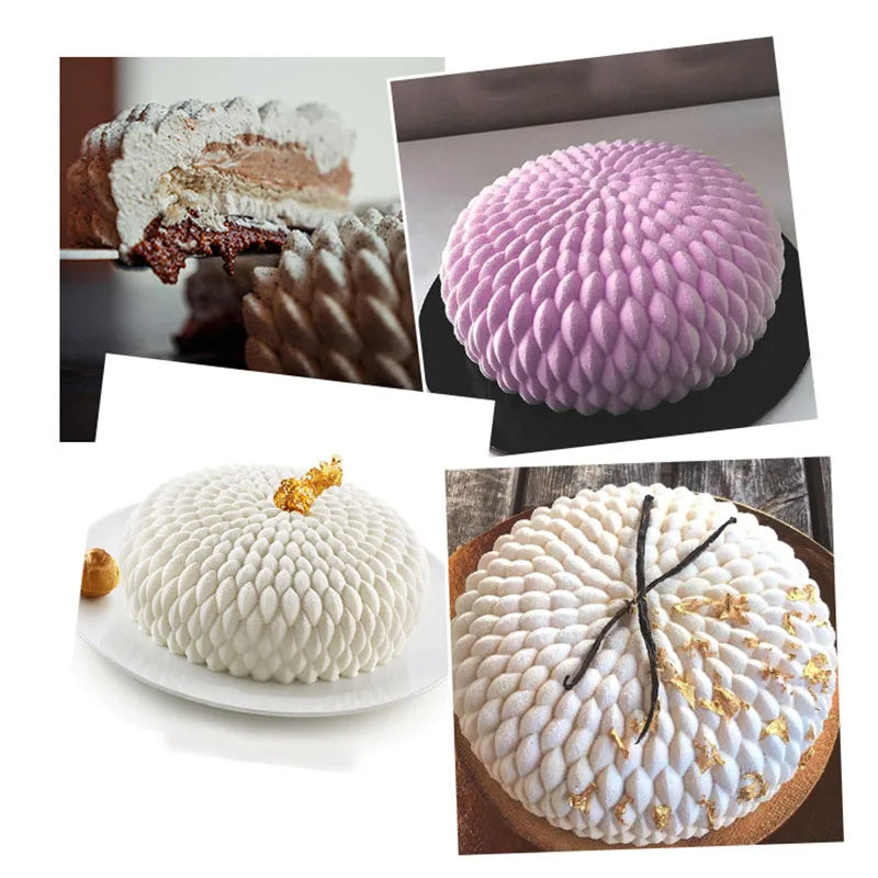 Moule à Gâteau Silicone Rond 3D